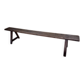 Old farmhouse bench in solid oak