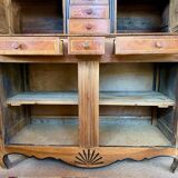 19th century Dauphinois sideboard in cherry wood, 2-part sideboard
