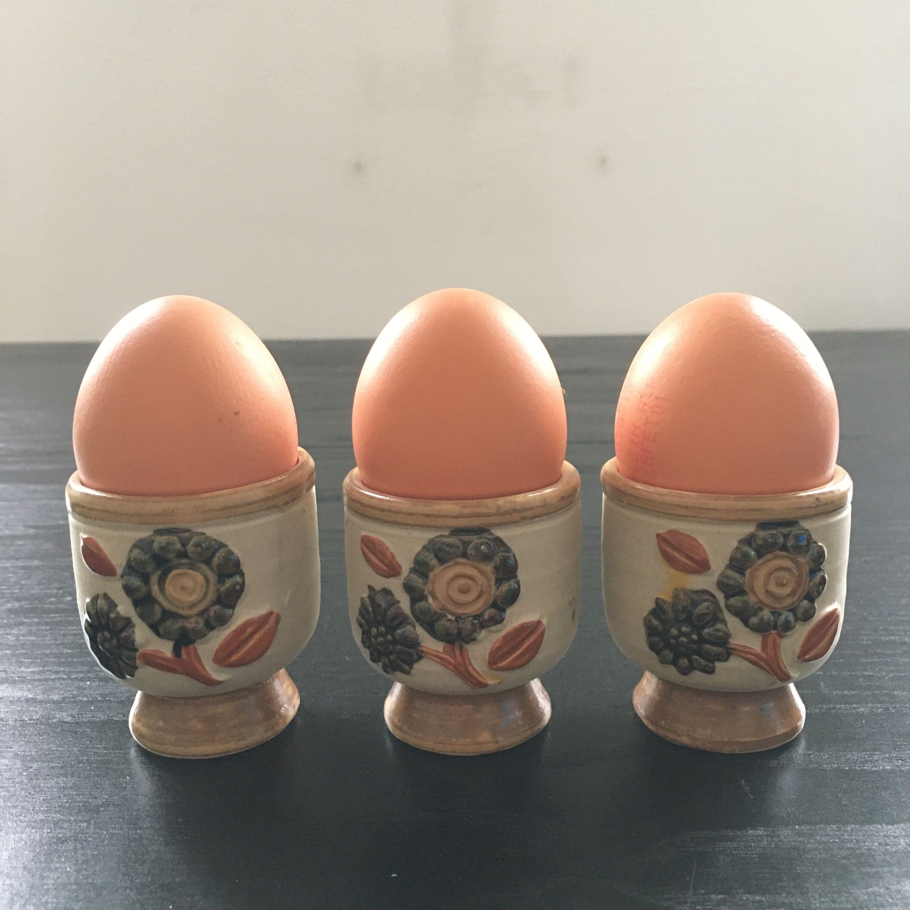 Set of 3 Scandinavian egg cups