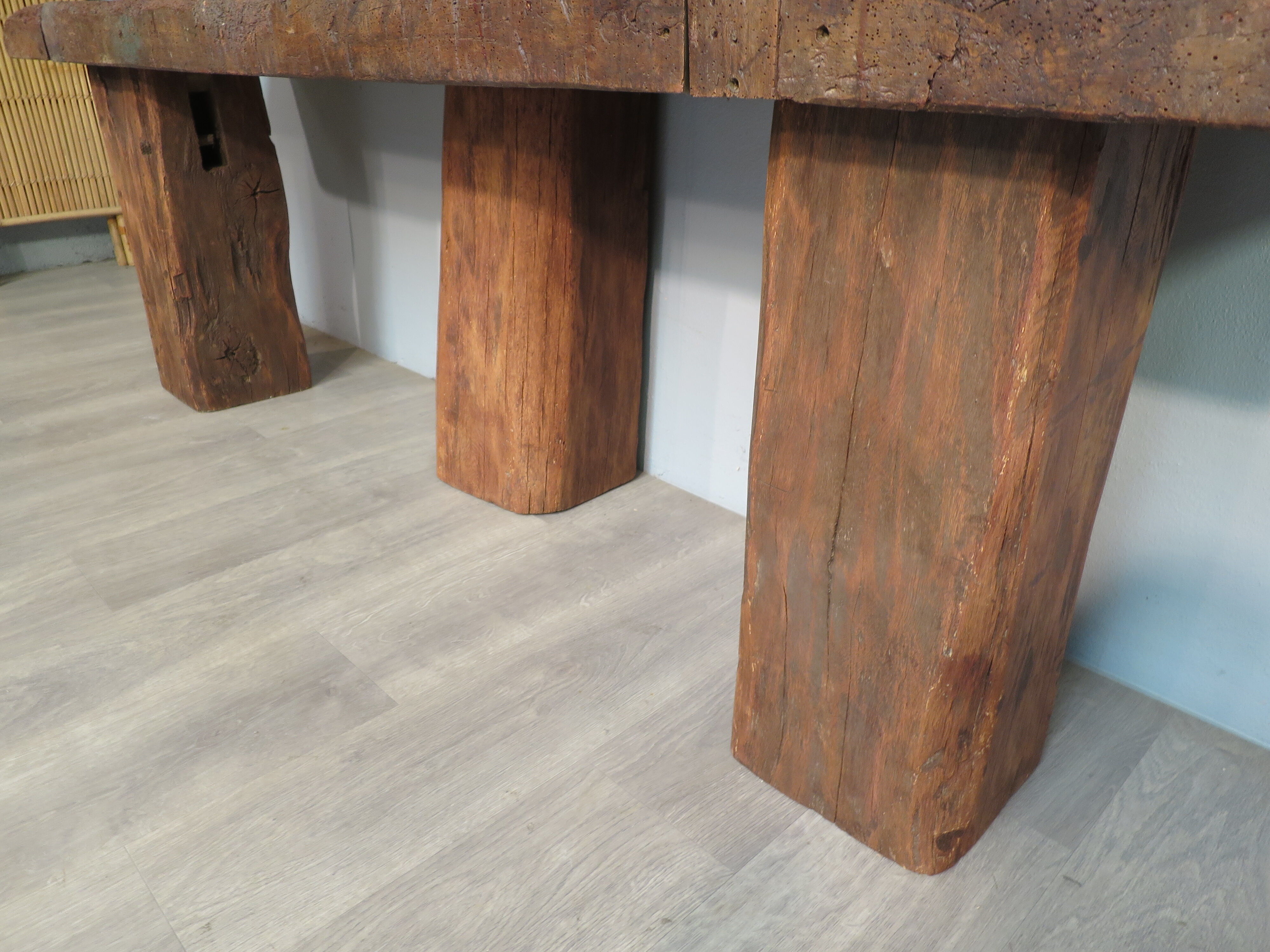 Built-in 1850 rustic console