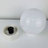 Vintage 50s opaline ball wall lamp