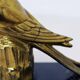 Serre livres "oiseaux" en laiton et marbre
