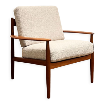 Mid Century Modern Teak armchair or easy chair by Grete Jalk for France & Son, Danish Design, 1950er