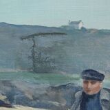 Large Painting “Les Goémoniers”, by A. Le Guen – 1969