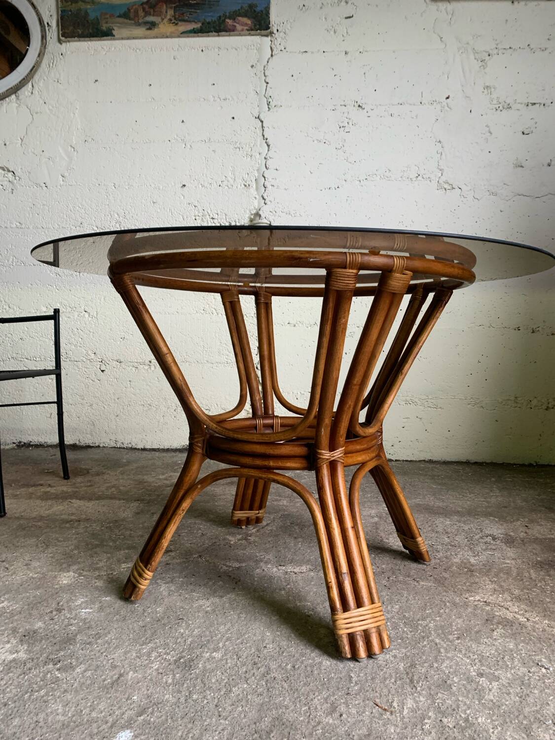 Bamboo table from the 1970s
