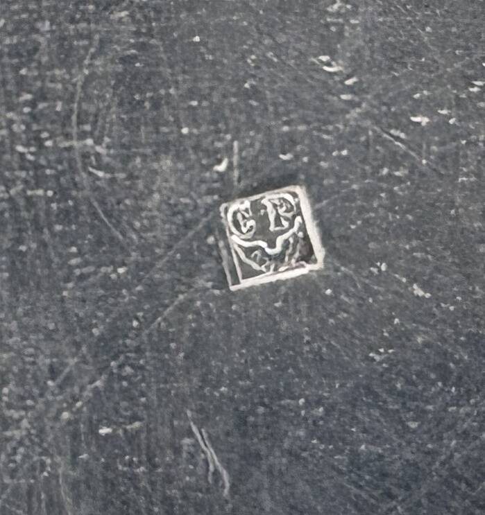 Antique silver-plated sugar bowl