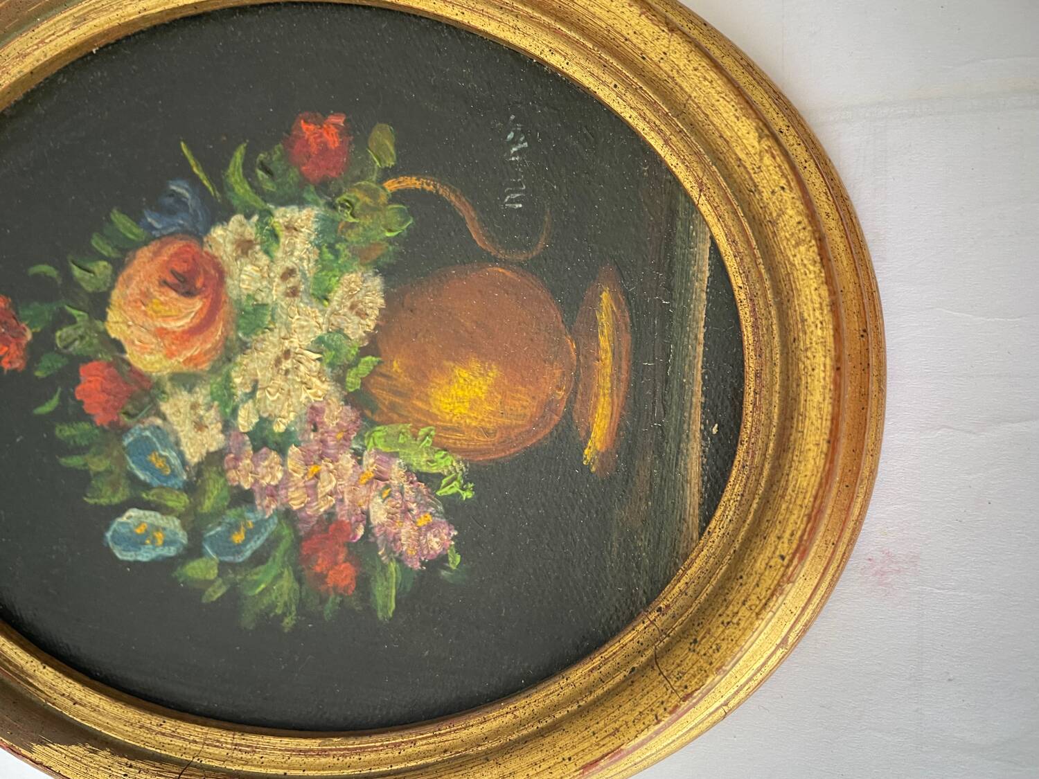 Duo of paintings "bouquet of flowers"