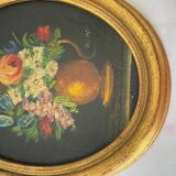 Duo of paintings "bouquet of flowers"