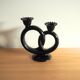 Villeroy & Boch - Rare Septfontaines Earthenware Pretzel Candle Holder - 1950s, Luxembourg