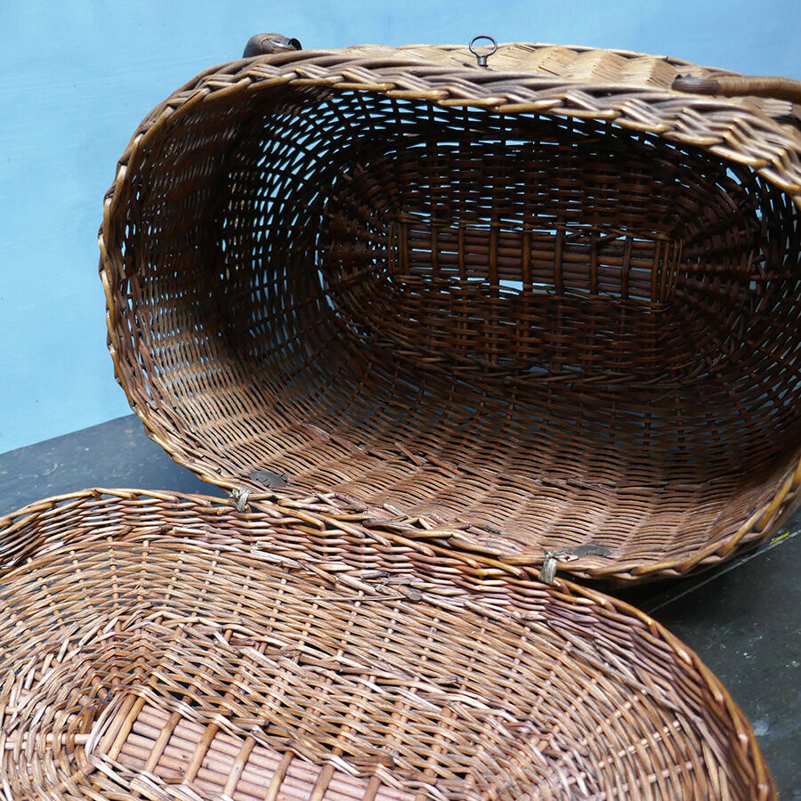 19th century wicker basket