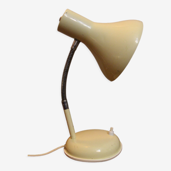 Lampe de bureau vintage ivoire 70's