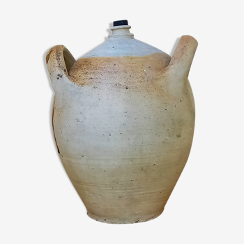 Varnished terracotta jar
