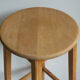 High wooden tabouret