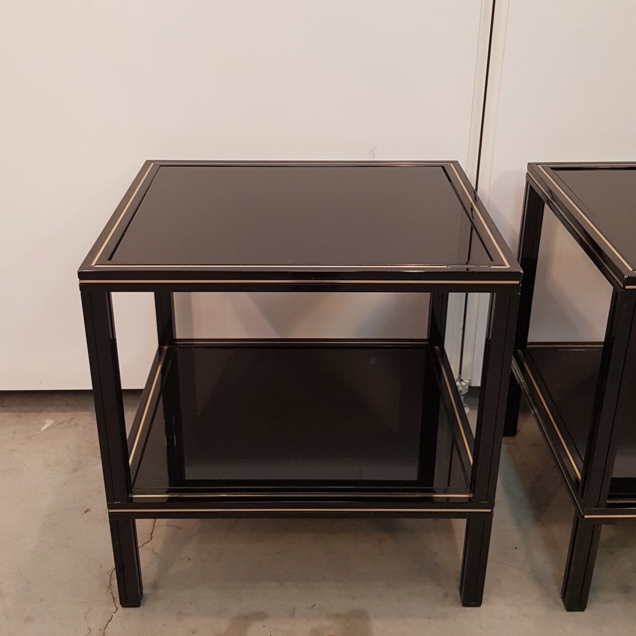 Pair Pierre Vandel side tables - Paris 1970's