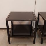 Pair Pierre Vandel side tables - Paris 1970's