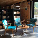 Trio of vintage armchairs