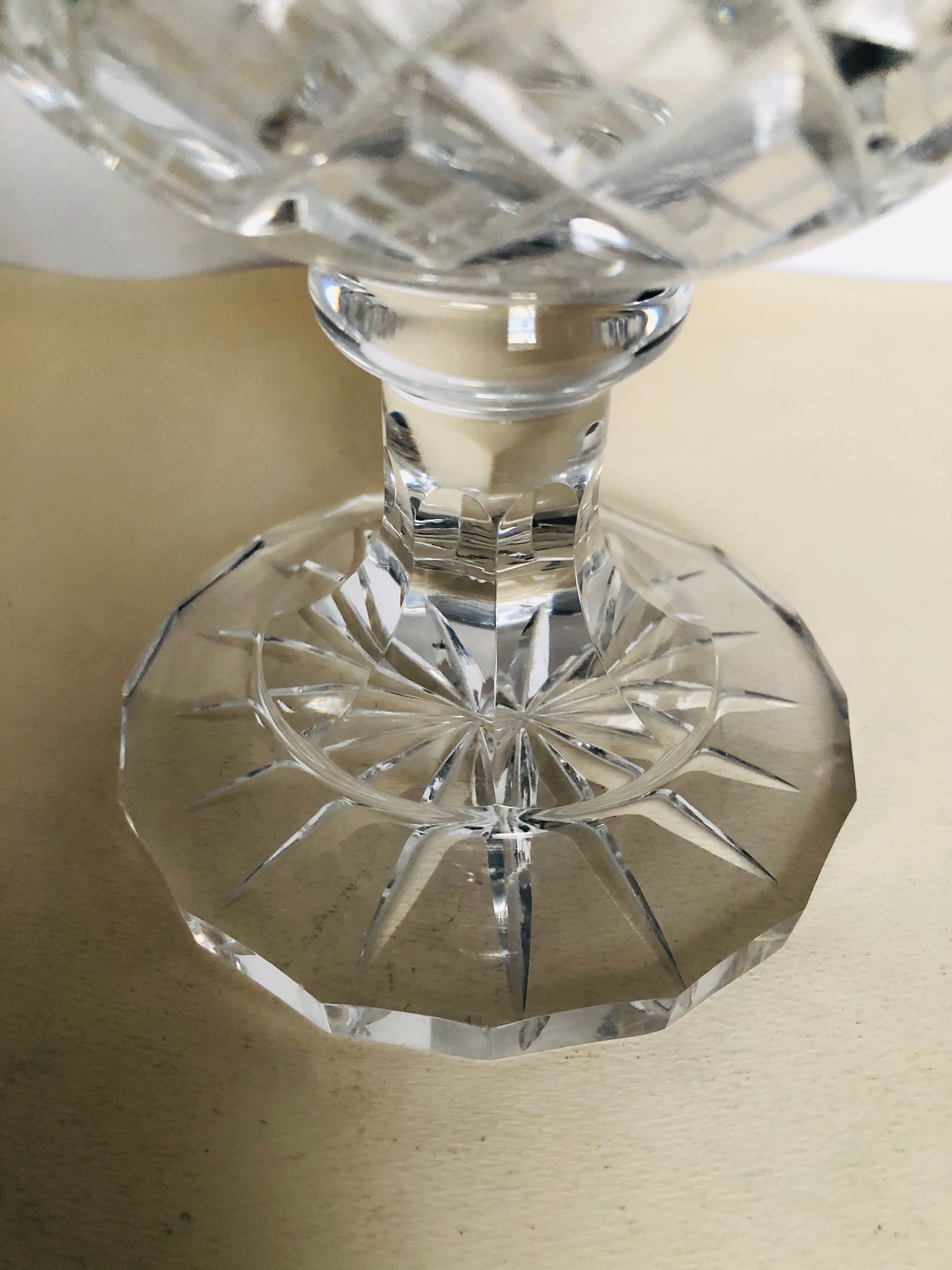 Cut crystal vase