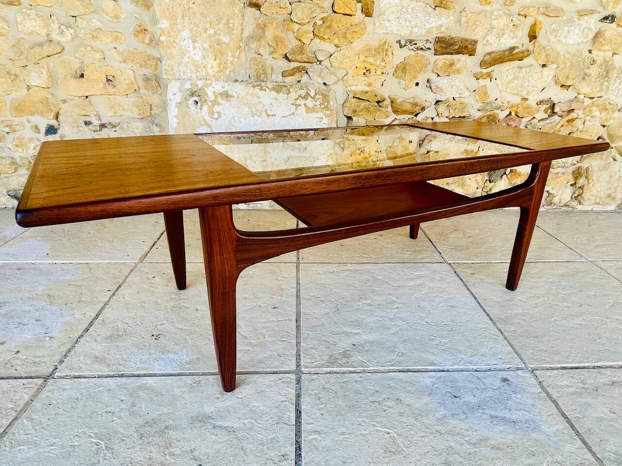 Vintage Teak and Glass Coffee Table by G Plan, Circa 1960s