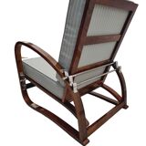 Fauteuil Ajustable H-70 en Bois Courbé en Noyer par Jindrich Halabala, 1930s
