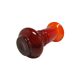 Mid-century modern vase, red glass, by L. Fiedorowicz, Poland, 1970s