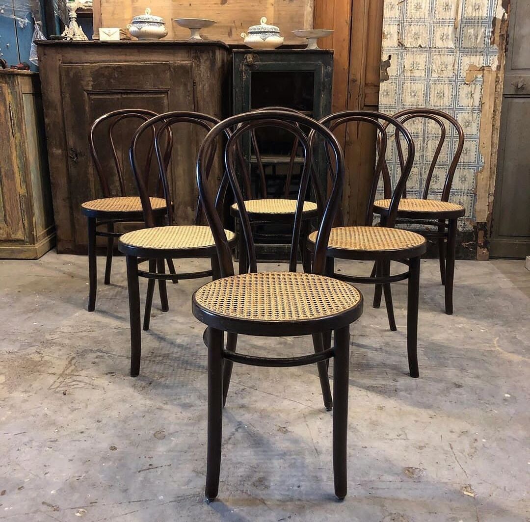 6 Thonet bistro chairs