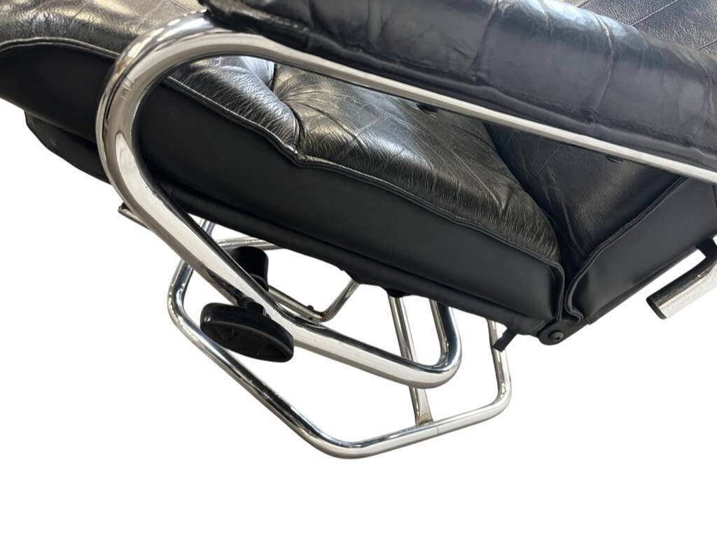 Vintage Danish leather lounge chair / armchair / single chair UNICO