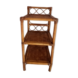 Vintage rattan shelf