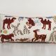 Vintage embroidered cushion cover 46x86 cm
