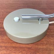 Minimalist German table lamp from the mid-century space age by Hustadt Leuchten, 1960s.