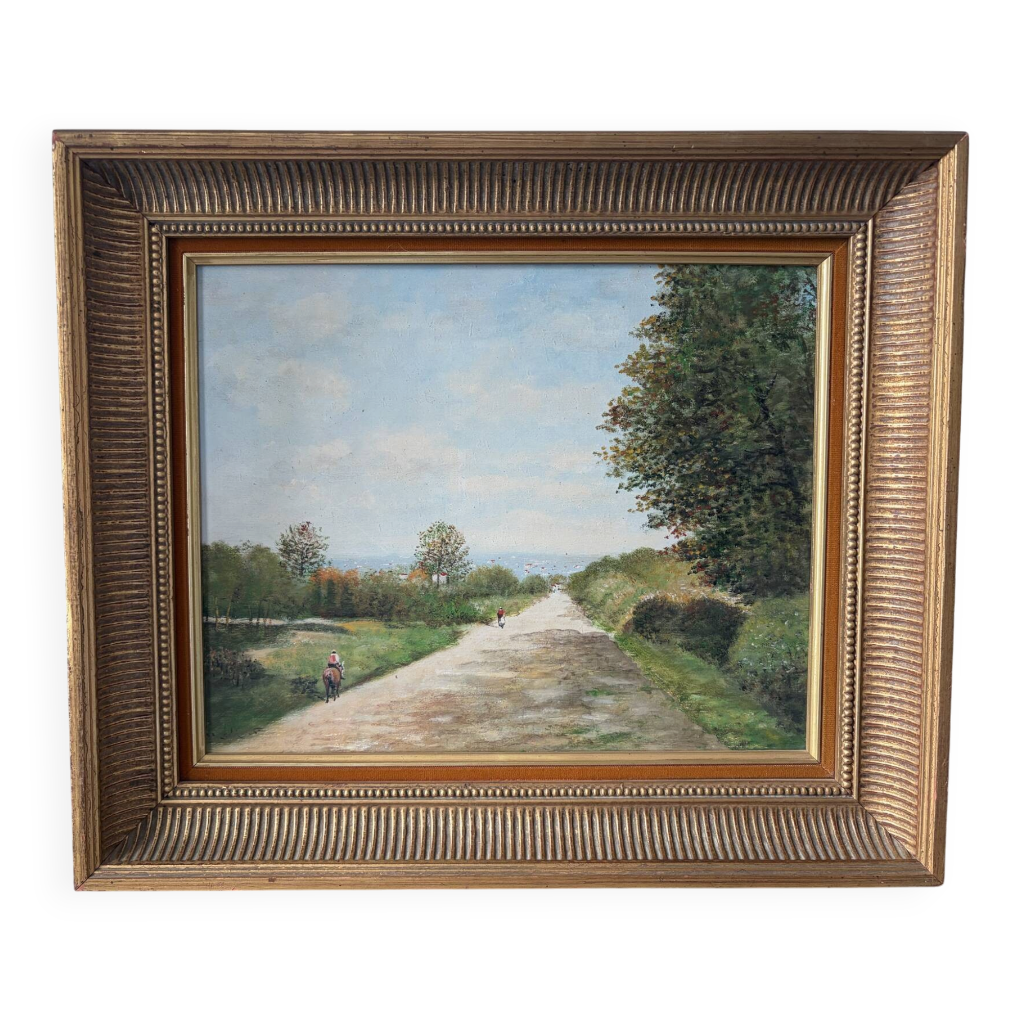 Landscape of the 20th century, oil on canvas