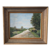 Landscape of the 20th century, oil on canvas