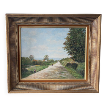 Landscape of the 20th century, oil on canvas
