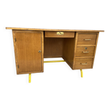 Vintage Schoolmaster's Desk Mullca Delagrave 1970 Mid-century Desk