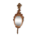 Louis XVI style mirror in polychrome plaster