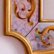 Eglomised glass mirror 75 X 60 cm