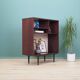Mahogany bookcase, Swedish design, 1960s, manufacturer: Ulferts