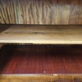 1930s Art Decò display cabinet in walnut and walnut root