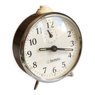 Herweg mechanical alarm clock Germany 1980s