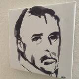 Man - portrait on canvas