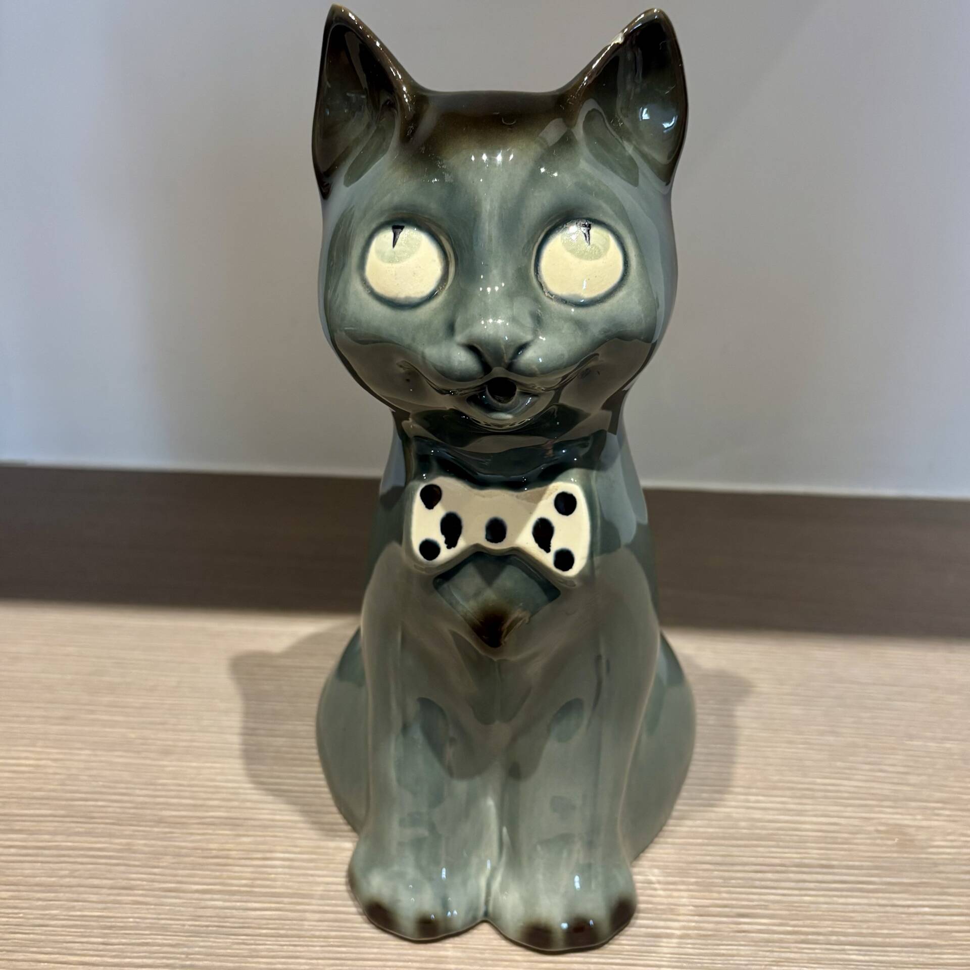 Old ceramic cat jug