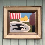 Painting on panel, 50s-60s