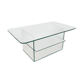 Glass coffee table