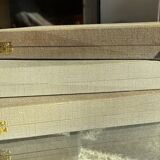 Golden metal dessert service