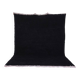 Handmade black wool Berber rug, size 150 x 250 cm