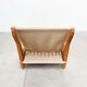 Fauteuil sculptural en chêne