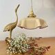 Vintage yellow opaline lampshade pendant light