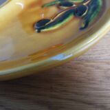 Aperitif serving dish in slip stamped Vallauris