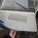 Vintage aviary, foot cage on wheels 147x67x49cm.