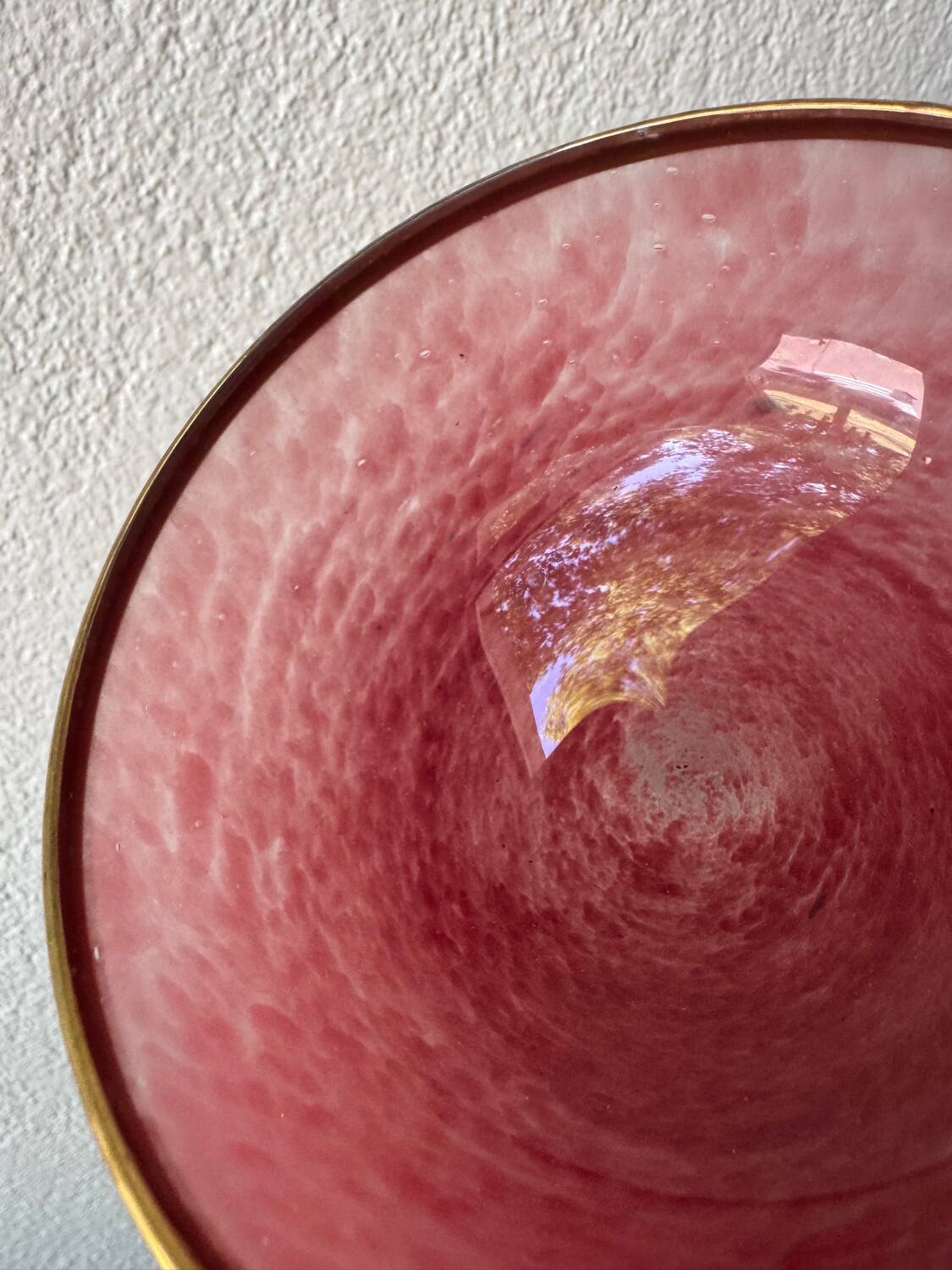 Multi-colored Venetian crystal ice cream cups