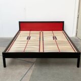 Double bed postmodern German vintage profile system by Elmar Flötotto for Flötotto.